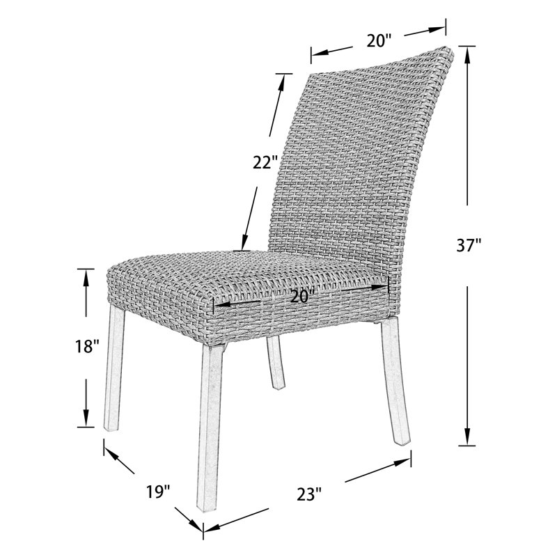 Lark Manor Alphild Outdoor Dining Side Chair & Reviews Wayfair